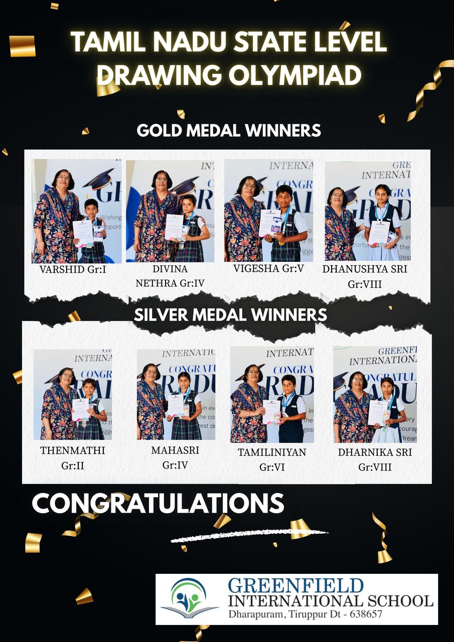 Tamil Nadu State-Level Drawing Olympiad winners